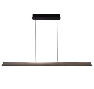 Maxlight Jo-Jo - hanglamp - 124 x 6 x 195 cm - 38W LED incl. - 2700K-5500K - grijs en zwart