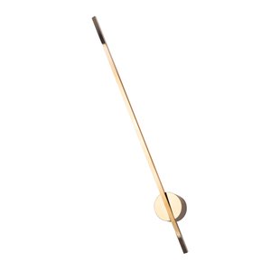 Maxlight Spider - wandverlichting - Ø 8 x 79 cm - 8,4W LED incl. - IP44 - goud