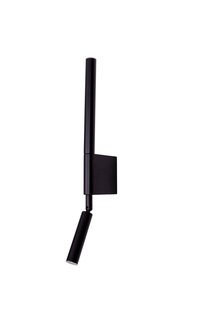 Maxlight Organic H - opbouw wandlamp - 10 x 47 cm - 2 x 1W LED incl. - zwart