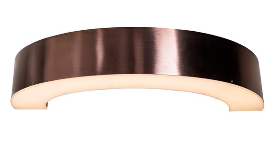 Maxlight Lotus - wandverlichting - 30 x 13 x 5 cm - 7W LED incl. - geborsteld brons