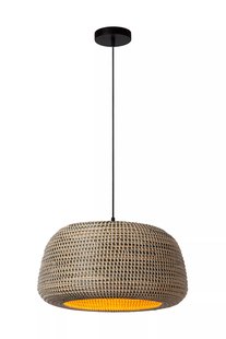 Lucide Maduka - hanglamp - Ø 47 x 127,5 cm - bruin
