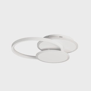 FISCHER & HONSEL LED plafondlamp Tomo, wit, 40 cm, metaal, afstandsbediening, CCT, dimbaar