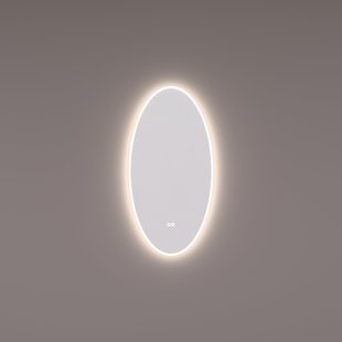 Spiegel Hipp Design SPV 13801 Ovaal 45x90 cm Met Verlichting Incl. Spiegelverwarming