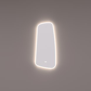 Spiegel Hipp Design SPV 13950 Organisch 40x90 cm Met Verlichting Incl. Spiegelverwarming