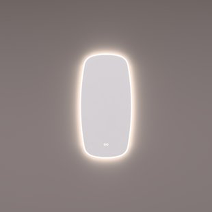 Spiegel Hipp Design SPV 19000 Deens Ovaal 45x90 cm Met Verlichting Incl. Spiegelverwarming