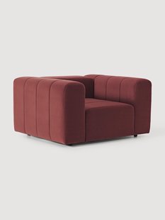 Fluwelen loungefauteuil Lena Fluwelen loungefauteuil Lena