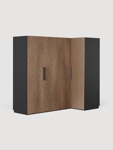 Modulaire hoekkast Simone, 215 cm breed, diverse varianten