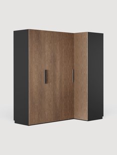 Modulaire hoekkast Simone, 215 cm breed, diverse varianten