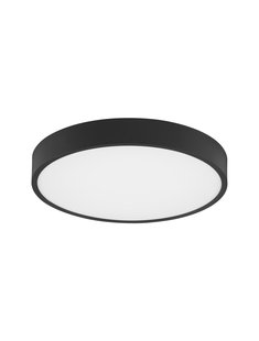Nova Luce Perfect Profile - plafondlamp - Ø 40 x 10 cm - 24W dimbare LED incl. - zwart