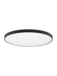 Nova Luce Perfect Profile - plafondlamp - Ø 100 x 10 cm - 120W dimbare LED incl. - zwart