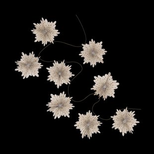 Scandi Living Festive girlang 3 M Rood gestippeld