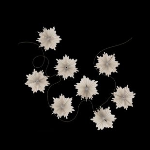 Scandi Living Festive girlang 3 M Wit