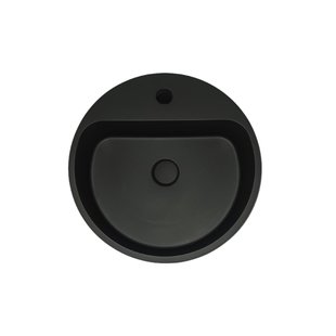 Opbouw Wastafel Sanimex Crystal Beton Halfrond Mat Grijs