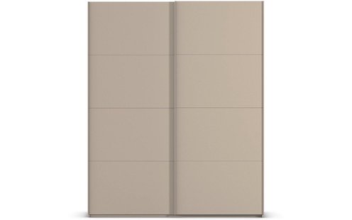 Goossens Excellent Kledingkast Finca Mat Glas, Slaapkamerkast 160 cm breed, 223 cm hoog, 2x 4 paneel glas schuifdeuren