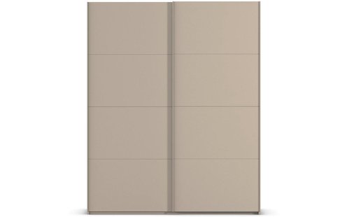 Goossens Excellent Kledingkast Finca Mat Glas, Slaapkamerkast 200 cm breed, 223 cm hoog, 2x 4 paneel glas schuifdeuren