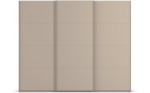 Goossens Excellent Kledingkast Finca Mat Glas, Slaapkamerkast 240 cm breed, 223 cm hoog, 3x 4 paneel glas schuifdeuren