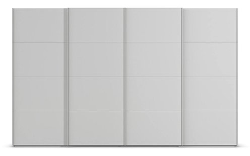 Goossens Excellent Kledingkast Finca Mat Glas, Slaapkamerkast 320 cm breed, 223 cm hoog, 4x 4 paneel glas schuifdeuren Goossens Excellent Kledingkast Finca Mat Glas, Slaapkamerkast 320 cm breed, 223 cm hoog, 4x 4 paneel glas schuifdeuren
