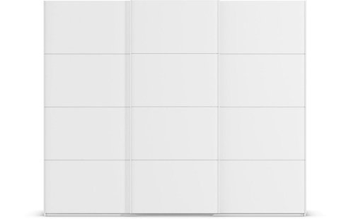 Goossens Excellent Kledingkast Finca Mat Glas, Slaapkamerkast 300 cm breed, 223 cm hoog, 3x 4 paneel glas schuifdeuren