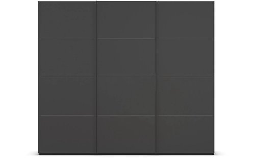 Goossens Excellent Kledingkast Finca Mat Glas, Slaapkamerkast 300 cm breed, 236 cm hoog, 3x 4 paneel glas schuifdeuren