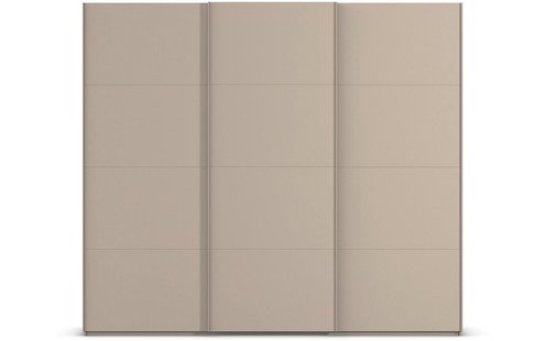 Goossens Excellent Kledingkast Finca Mat Glas, Slaapkamerkast 300 cm breed, 236 cm hoog, 3x 4 paneel glas schuifdeuren