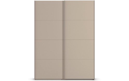 Goossens Excellent Kledingkast Finca Mat Glas, Slaapkamerkast 180 cm breed, 236 cm hoog, 2x 4 paneel glas schuifdeuren