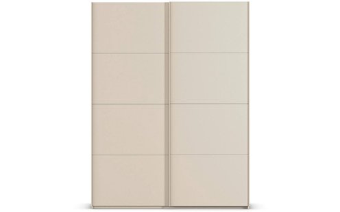 Goossens Excellent Kledingkast Finca Mat Glas, Slaapkamerkast 200 cm breed, 236 cm hoog, 2x 4 paneel glas schuifdeuren