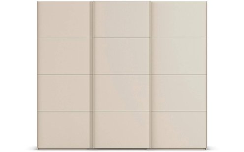 Goossens Excellent Kledingkast Finca Mat Glas, Slaapkamerkast 300 cm breed, 236 cm hoog, 3x 4 paneel glas schuifdeuren