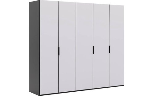 Goossens Excellent Kast Systeem Statement Compleet, 5 draaideuren 250 cm breed 223 cm hoog 61 cm diep