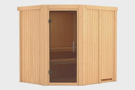 Karibu | Siirin Sauna | Antracietglas-Met Dakkraag