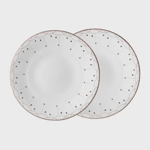 Wik & Walsøe Julemorgen Girlander bord 2-pack Ø28 cm Wit