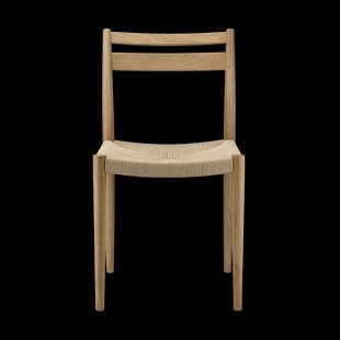 1898 Fridhem eetkamerstoel Papercord-laquered oak