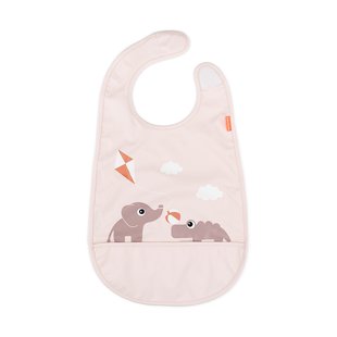 Done by deer Playground slabbetje met klittenband Powder