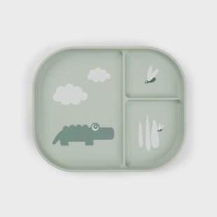 Done by deer Croco foodie kinderbord 18x22 cm Green