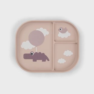 Done by deer Happy Clouds foodie kinderbord 18x22 cm Powder