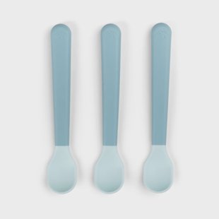 Done by deer Easy-grip foodie lepel 3-pack Blue