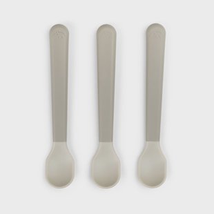 Done by deer Easy-grip foodie lepel 3-pack Sand