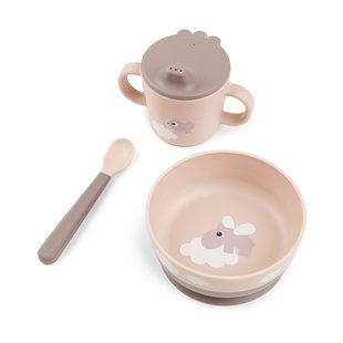 Done by deer Happy Clouds foodie first meal serviesset 3-delig Powder