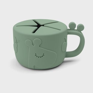 Done by deer Raffi peekaboo snackbeker 16 cl Groen Done by deer Raffi peekaboo snackbeker 16 cl Groen