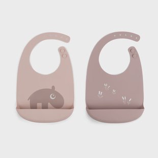 Done by deer Ozzo slabbetje 2-pack Poeder