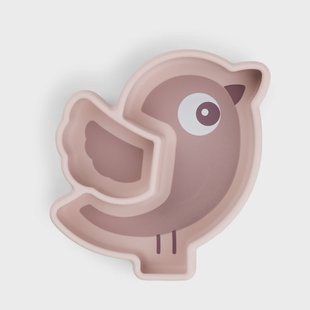 Done by deer Birdee Stick&Stay kinderbord Ø12 cm Poeder