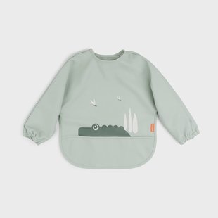 Done by deer Croco slabbetje met mouw Groen