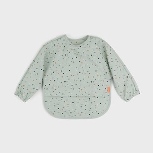 Done by deer Happy Dots slabbetje met mouw Groen