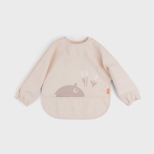 Done by deer Ozzo slabbetje met mouw Poeder