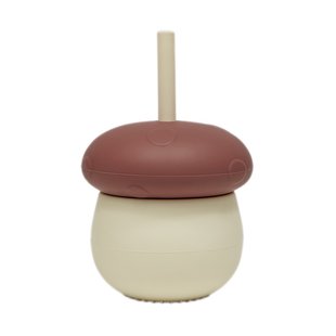 OYOY Mushroom beker Offwhite-red