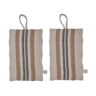 OYOY Linu pannenlap 2-pack Caramel