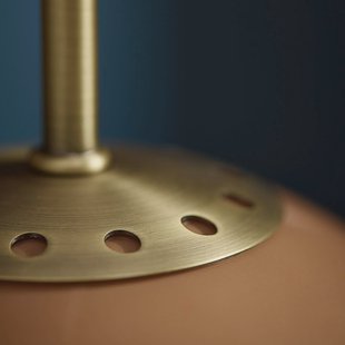 FRANDSEN Hanglamp Ball, cappuccino, Ø 18 cm, glas