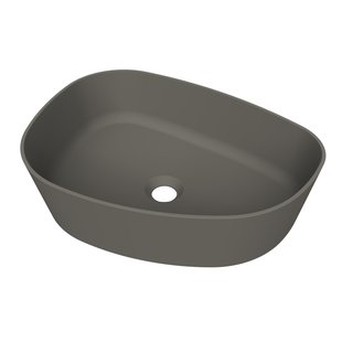 Arcqua Rocker Opbouw Waskom Organisch L 50x37 Mat Quartz Grijs