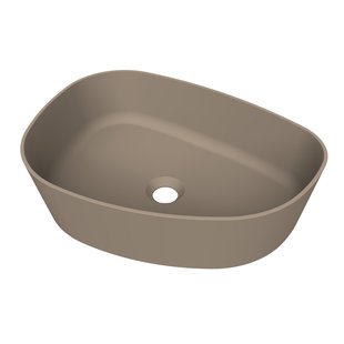 Arcqua Rocker Opbouw Waskom Organisch L 50x37 Mat Truffel