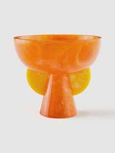 Handgemaakte decoratieve schaal Como in marmerlook