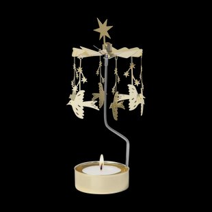 Pluto Design Starling theelicht carrousel Goud